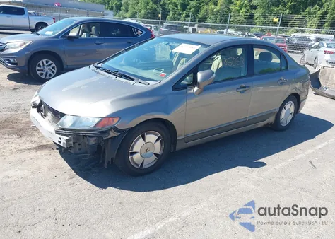 2008 Honda Civic Hybrid from USA, damaged, VIN JHMFA36288S020092